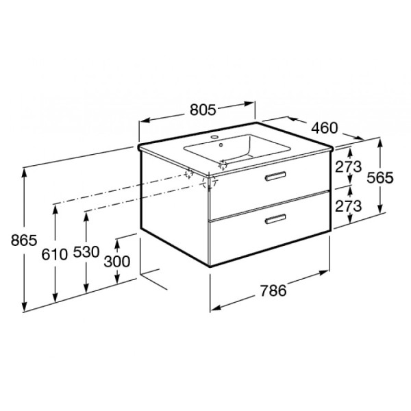 Тумба подвесная Roca Victoria Nord 786x450x550 коричневый (Z.RU90.0.003.1) Тумба подвесная Roca Victoria Nord 786x450x550 коричневый (Z.RU90.0.003.1)