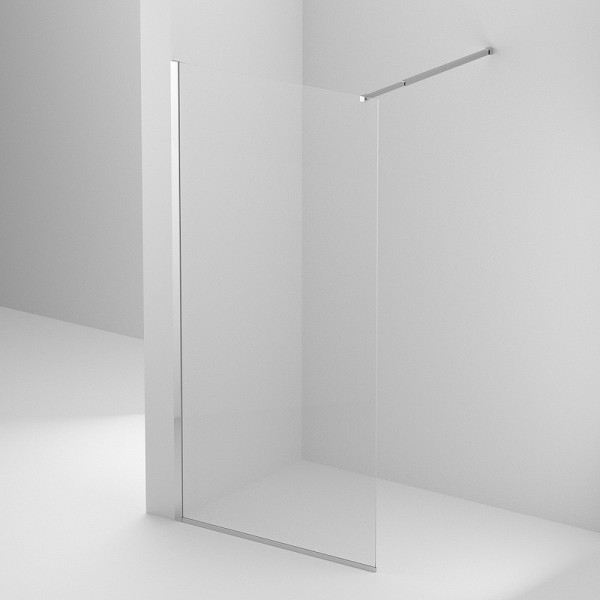 Душевая перегородка BelBagno Kraft 90x195 стекло прозрачное, профиль хром (KRAFT-L-1-90-C-Cr) Душевая перегородка BelBagno Kraft 90x195 стекло прозрачное, профиль хром (KRAFT-L-1-90-C-Cr)