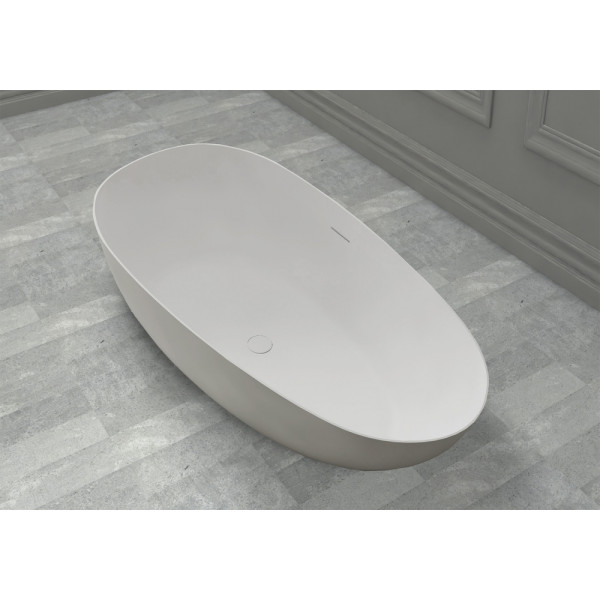 Ванна из искусственного камня Abber Stein 170x80 белая матовая (AS9611-1.7) Ванна из искусственного камня Abber Stein 170x80 белая матовая (AS9611-1.7)