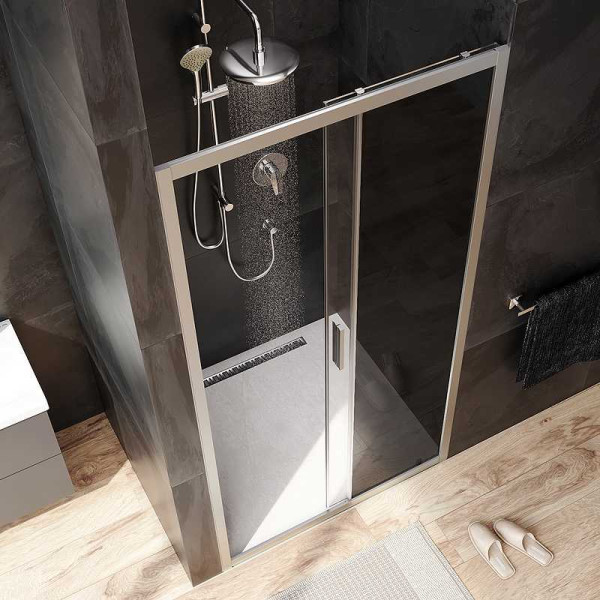 Дверь душевая AM.PM Gem 100x195 стекло прозрачное, тонированное, профиль хром матовый (W90G-100-1-195MG) Дверь душевая AM.PM Gem 100x195 стекло прозрачное, тонированное, профиль хром матовый (W90G-100-1-195MG)