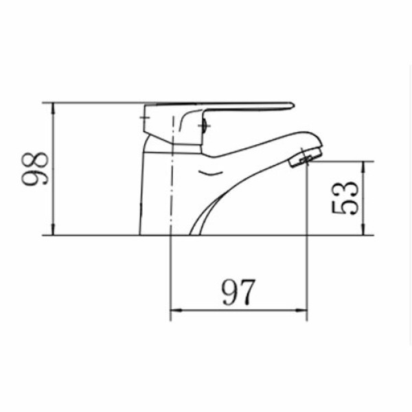 Смеситель для раковины Fashun хром (A1037)