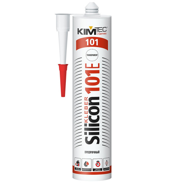 Герметик силиконовый универсальный KIM TEC 101E 70 мл. (прозрачный) (02-01-42)