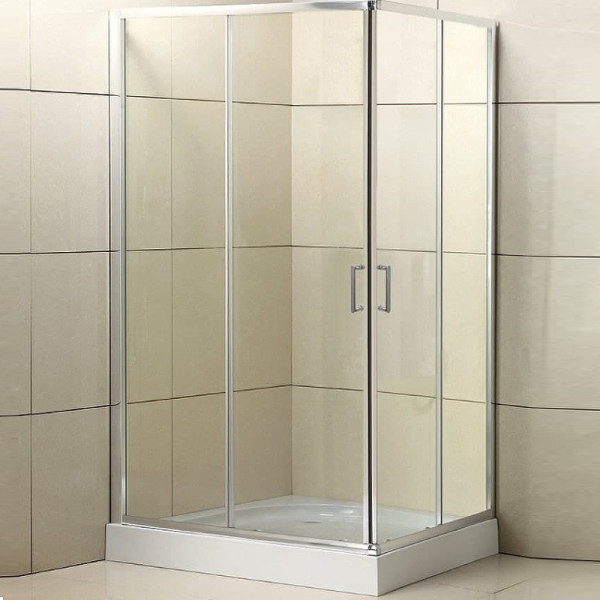 Душевой уголок BelBagno Uno-195 100x90x195 стекло прозрачное, профиль хром (UNO-195-AH-2-10/90-C-Cr)