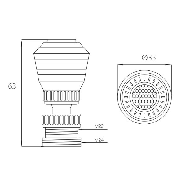 Аэратор Melodia М22хМ24 пластиковый 2 функции, пласт.сетка , черный (MKP20391BL) Аэратор Melodia М22хМ24 пластиковый 2 функции, пласт.сетка , черный (MKP20391BL)