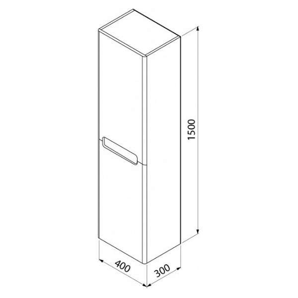 Пенал подвесной IDDIS Edifice 40 белый (EDI40W0i97)