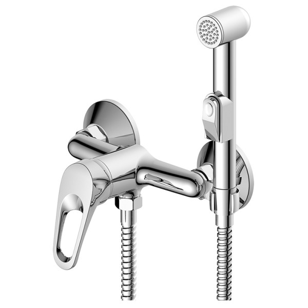 Смеситель с гигиеничсеким душем Decoroom DR21 хром (DR21058) Смеситель с гигиеничсеким душем Decoroom DR21 хром (DR21058)