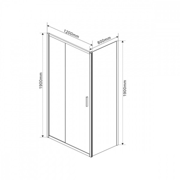 Душевой уголок Vincea Garda 1200х800х1900 стекло шиншилла, профиль хром (VSR-1G8012CH) Душевой уголок Vincea Garda 1200х800х1900 стекло шиншилла, профиль хром (VSR-1G8012CH)