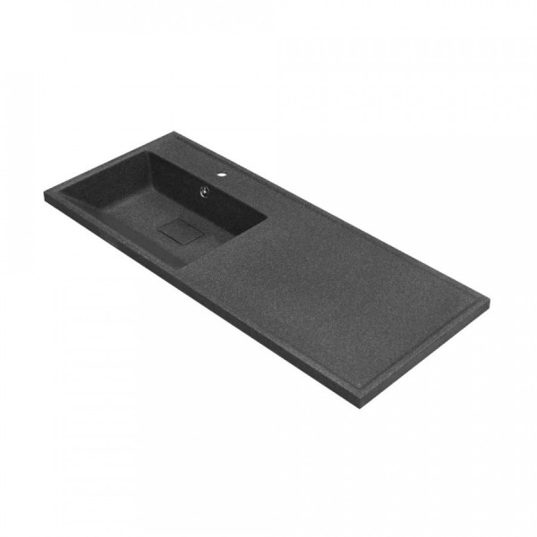 Раковина над стиральной машиной Aquaton Лайн 50x120x16 L черный (1.A728.6.3KL.F21.L)