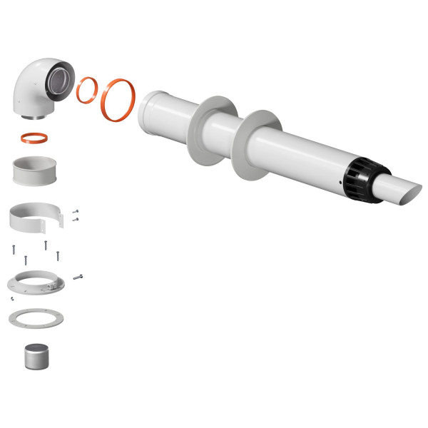 Комплект дымохода Okseler коаксиальный D60/100 антилёд L=1000 мм (oks00059) Комплект дымохода Okseler коаксиальный D60/100 антилёд L=1000 мм (oks00059)