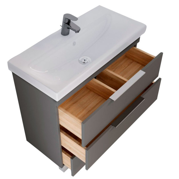 Тумба напольная 1Marka Gaula 600*380*850 черный (У92545)