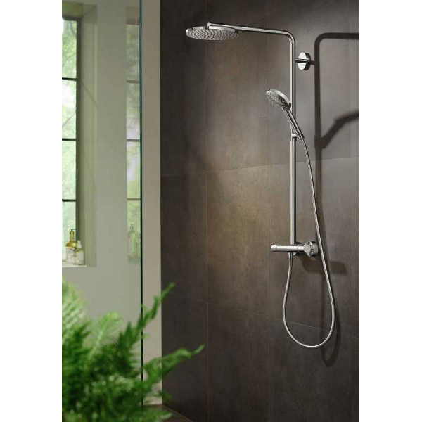 Система душевая Hansgrohe Raindance Select S 240 1j PowderRain Showerpipe хром (27633700)