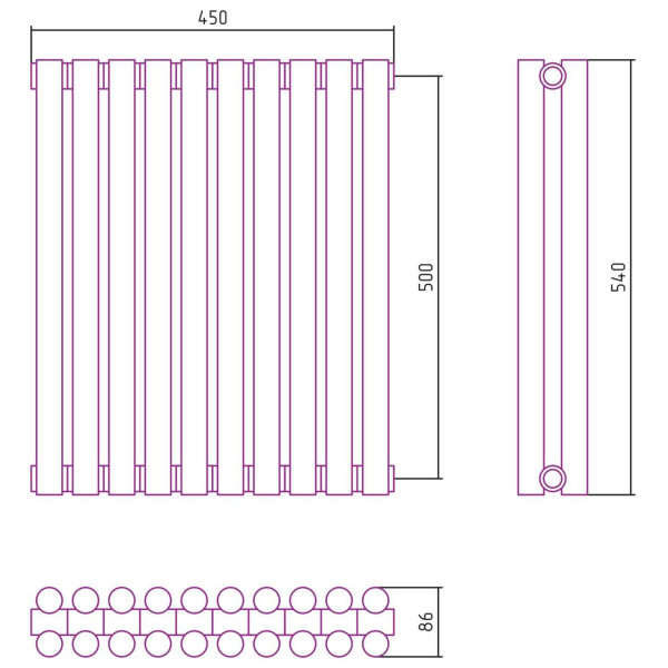 Дизайн-радиатор Сунержа Эстет-11 500*450 10 секций белый (12-0302-5010) Дизайн-радиатор Сунержа Эстет-11 500*450 10 секций белый (12-0302-5010)