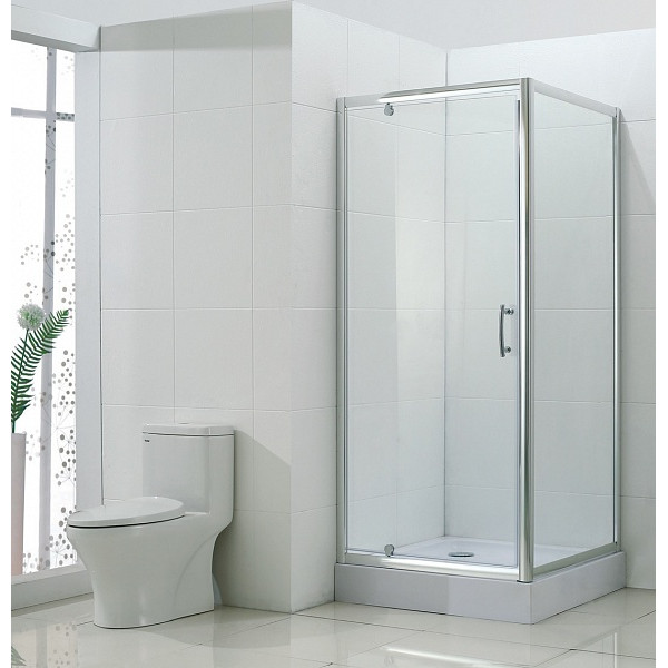 Душевой уголок BandHours Frenk/Side-Glass 99 90х90 стекло прозрачное, профиль хром