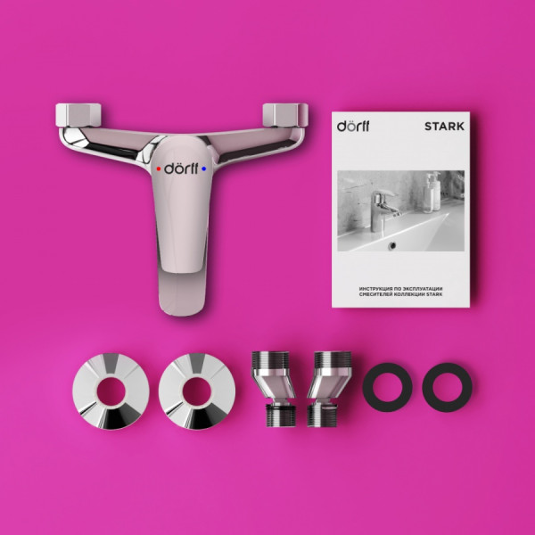Смеситель для ванны и душа Dorff Stark хром (D1101000)