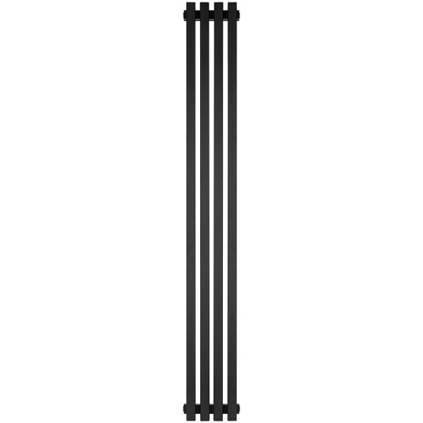 Радиатор стальной трубчатый Stout Tube Quadro QV40-1750-4 CU нижнее центр. подкл. (черный матовый муар) (STQV4017504CURAL1T103S9005)
