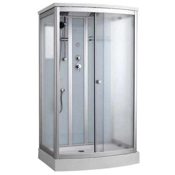 Душевая кабина Timo T-6615 Silver Fabric 120x90x220 стекло матовое, профиль хром (T-6615 S F) Душевая кабина Timo T-6615 Silver Fabric 120x90x220 стекло матовое, профиль хром (T-6615 S F)