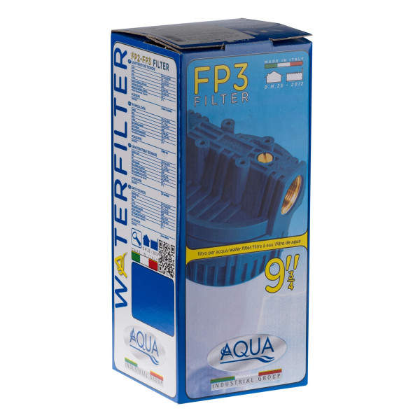 Фильтр колбовый Гейзер AQUA FP3 1" 10SL (прозрачный, для холодной воды) (50573)