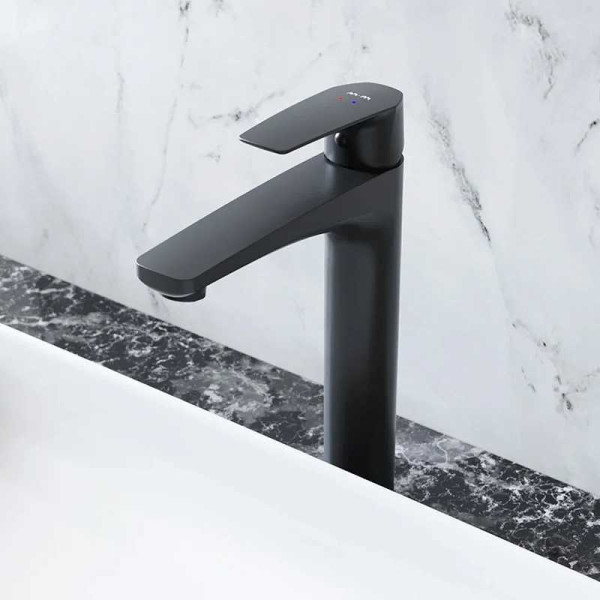 Смеситель для раковины AM.PM Gem высокий, черный (F90A92022)