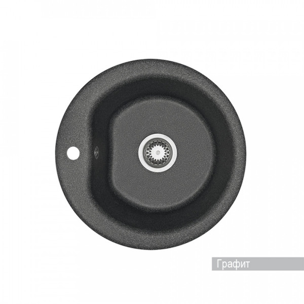 Мойка для кухни врезная Aquaton Мида 510x510x211 графит (1.A712.7.32M.D21.0)