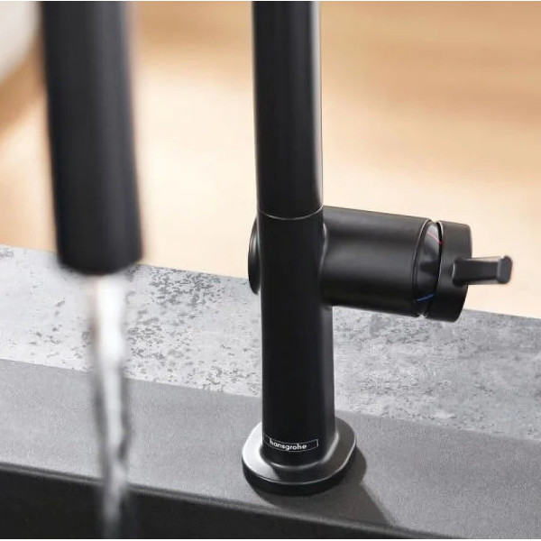 Смеситель для кухни Hansgrohe M54 Talis U 220 черный (72806670) Смеситель для кухни Hansgrohe M54 Talis U 220 черный (72806670)