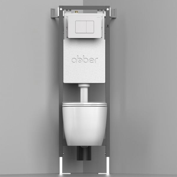 Инсталляция для подвесного унитаза Abber узкая (AC0110) Инсталляция для подвесного унитаза Abber узкая (AC0110)
