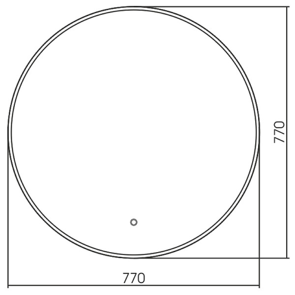 Зеркало Azario Плаза D770 сенсорный выключатель NEW (ФР-00002131)