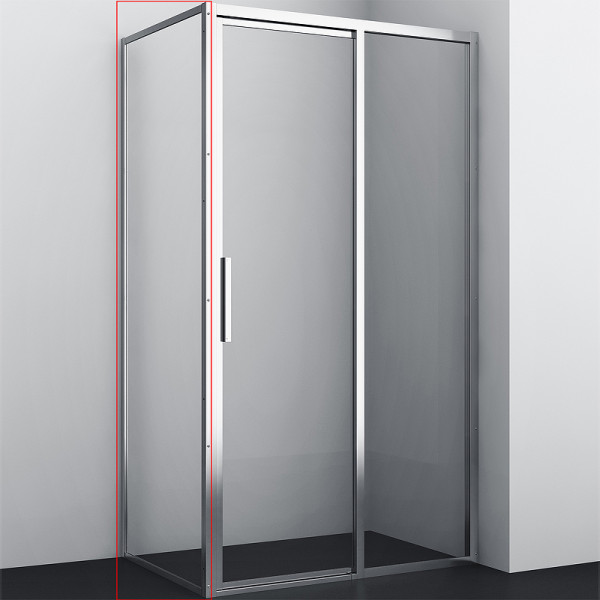 Душевая стенка WasserKRAFT Lopau 32S 90х200 стекло прозрачное, профиль хром (32S07-RP90) Душевая стенка WasserKRAFT Lopau 32S 90х200 стекло прозрачное, профиль хром (32S07-RP90)