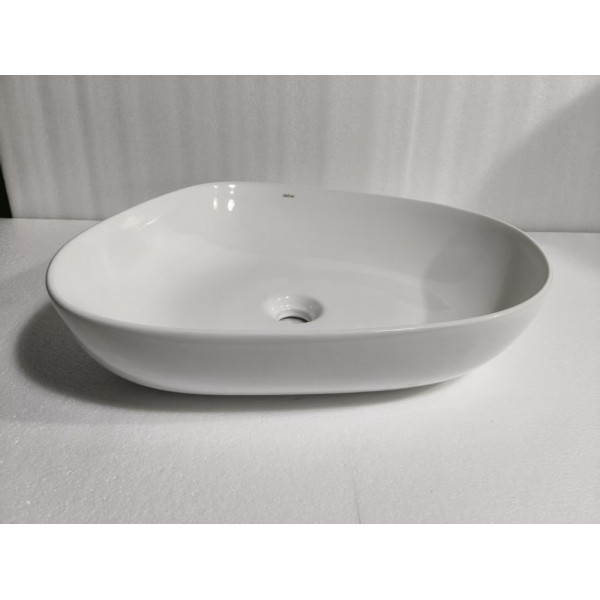 Раковина накладная Abber Bequem 56,5x45,5x14 белая (AC2124)