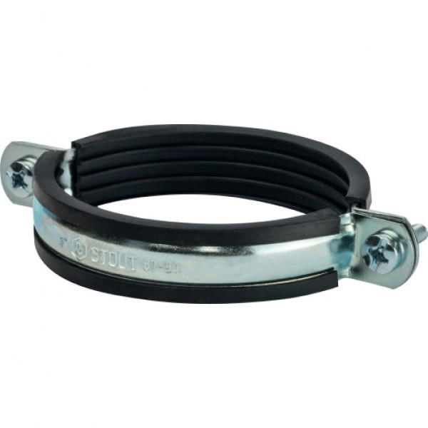 Хомут для труб со шпилькой и дюбелем Stout 3" (87-94 мм) (SAC-0020-100003)