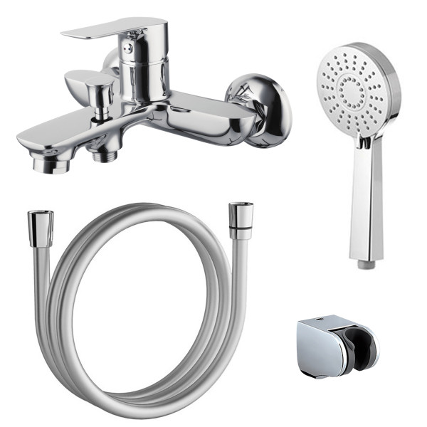 Смеситель для ванны и душа Azario Avilla хром (AZ-SU23394C)