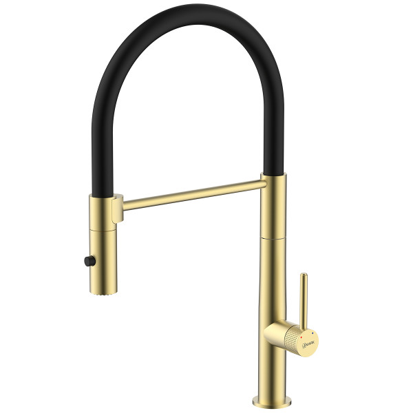Смеситель для кухни Lemark Beluga золотой (LMF-8074B-BRLG)