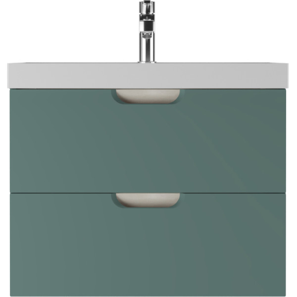 Тумба подвесная под умывальник Classica 70 Dune Олива В2 Домино (DD2505T)