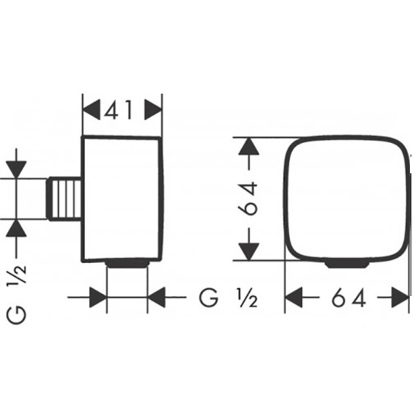 Держатель для шланга Hansgrohe PuraVida белый матовый (26457700) Держатель для шланга Hansgrohe PuraVida белый матовый (26457700)