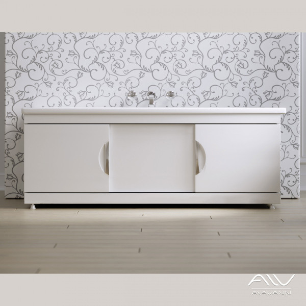 Экран фронтальный для ванны Alavann Monaco Still 1,5 белый Экран фронтальный для ванны Alavann Monaco Still 1,5 белый