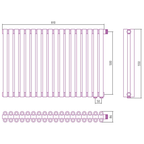 Дизайн-радиатор Сунержа Эстет-00 EU50 500*810 18 секций белый (12-0322-5018) Дизайн-радиатор Сунержа Эстет-00 EU50 500*810 18 секций белый (12-0322-5018)