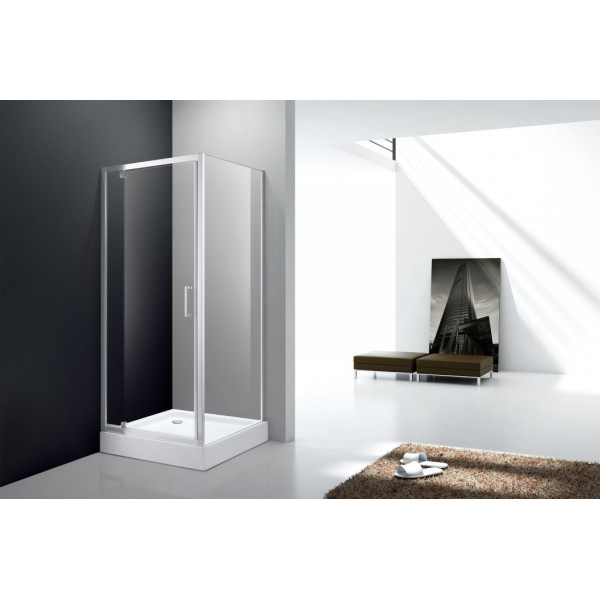 Душевой уголок Cezares Molveno 90x90x195 стекло прозрачное, профиль хром (MOLVENO-A-1-90-C-Cr-IV)