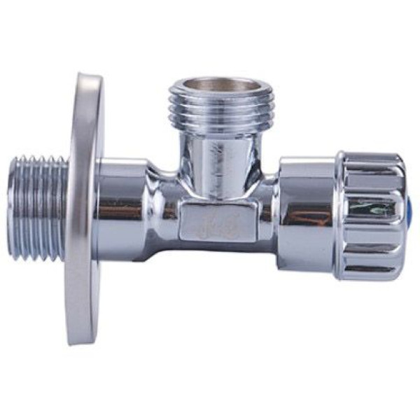 Кран угловой 1/2"*3/4" НН вентильный с чашкой Vieir (хром, в блистере) (VER58) Кран угловой 1/2"*3/4" НН вентильный с чашкой Vieir (хром, в блистере) (VER58)