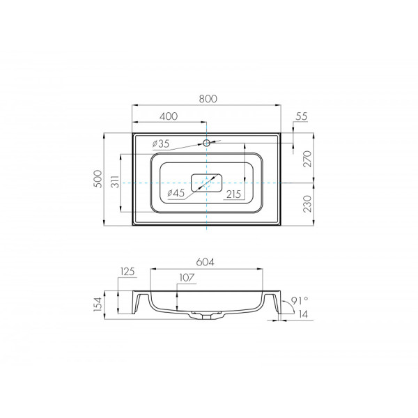 Раковина встраиваемая Aquaton Ричмонд 80x50x14 белый (1.A705.9.3KR.D01.0) Раковина встраиваемая Aquaton Ричмонд 80x50x14 белый (1.A705.9.3KR.D01.0)