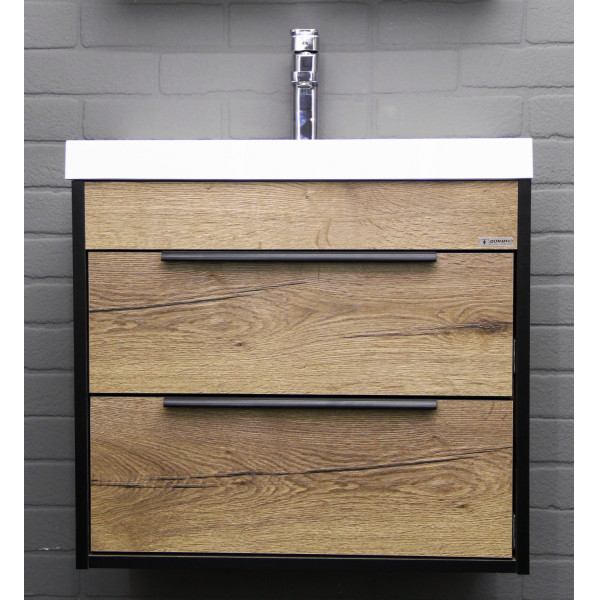 Тумба подвесная под умывальник Bazis 60 Alfa B2 Домино (DA6102T) Тумба подвесная под умывальник Bazis 60 Alfa B2 Домино (DA6102T)