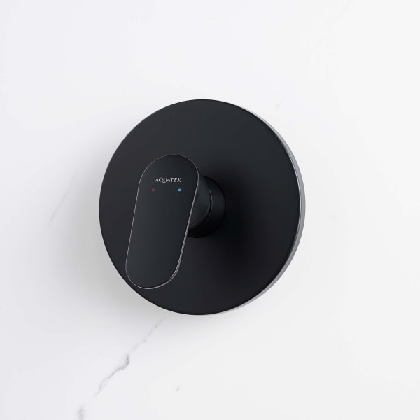 Смеситель для душа Aquatek Ника встраиваемый черный матовый (AQ1866MB)