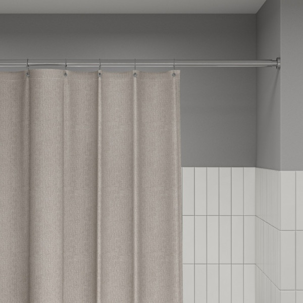 Шторка для ванн текстильная Iddis D?cor 180x200 бежевая (DL02P18i11)