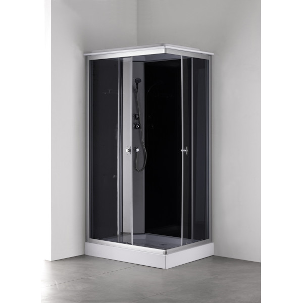 Душевая кабина Loranto 80x100x215 стекло матовое, профиль сатин (CS-5180-13L G) Душевая кабина Loranto 80x100x215 стекло матовое, профиль сатин (CS-5180-13L G)