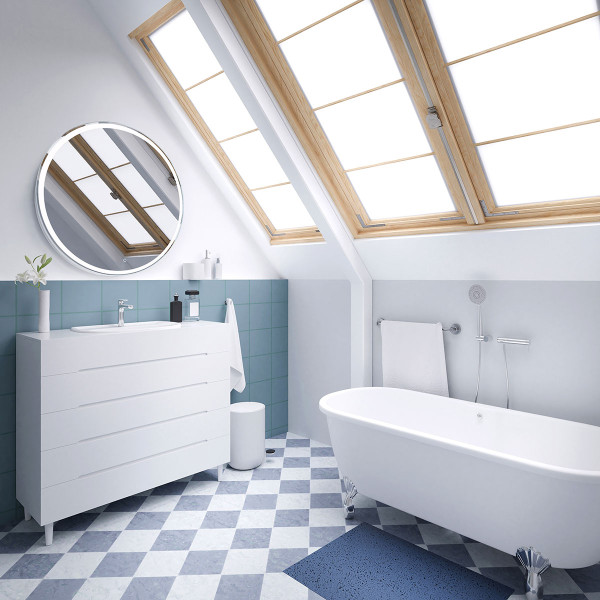 Зеркало Azario Перла d1000 c подсветкой и диммером, сенсор выключатель (LED-00002464)