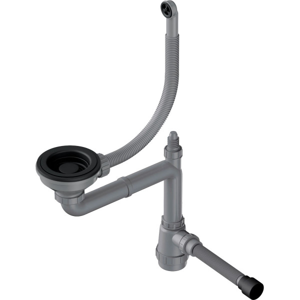 Сифон для мойки Omoikiri WK-1-R-GB графит (4956916)