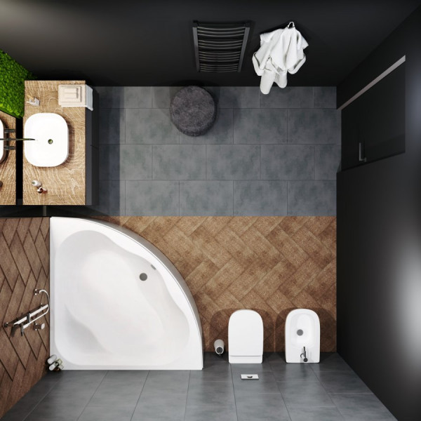 Ванна акриловая 1ACReal Moscow 150х150 белая (BBA-MW1515X0-00U) Ванна акриловая 1ACReal Moscow 150х150 белая (BBA-MW1515X0-00U)