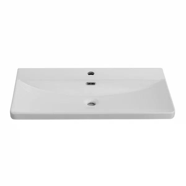 Раковина мебельная BelBagno 81x43 белая глянцевая (BB-8076-3-80)