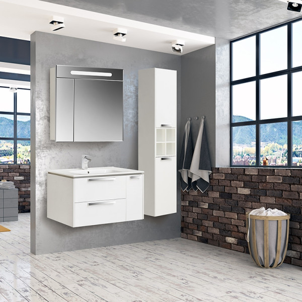 Пенал подвесной Roca Lago 35x28x165,5 белый глянцевый (857297806)