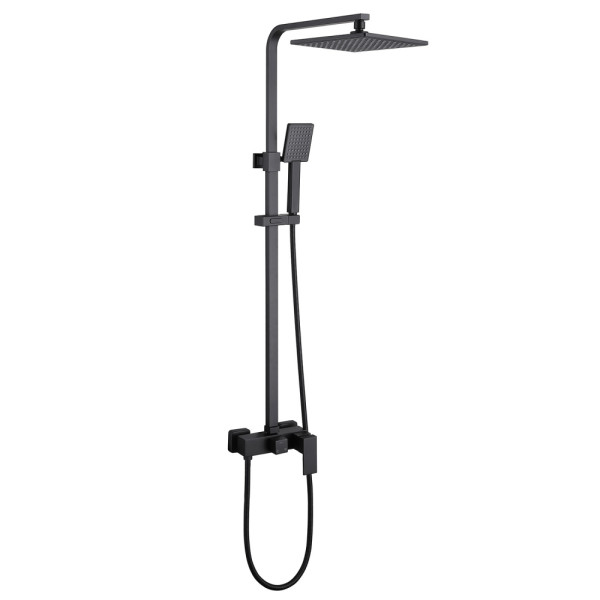 Душевая система Abber Daheim черный матовый (AF8220B)