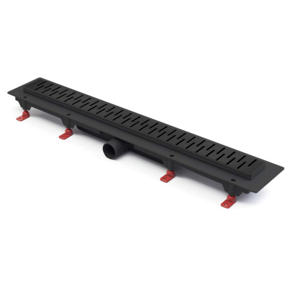 Лоток душевой 1050 мм. MCH Chudej Medium Black Edition (решетка нерж. сталь черная, боковой слив D 50) CH1050/50MC Лоток душевой 1050 мм. MCH Chudej Medium Black Edition (решетка нерж. сталь черная, боковой слив D 50) CH1050/50MC