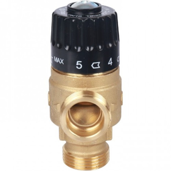 Вентиль термостатический смесительный Stout 3/4" НР 30-65°C, KVs 1,8 SVM-0125-186520 Вентиль термостатический смесительный Stout 3/4" НР 30-65°C, KVs 1,8 SVM-0125-186520